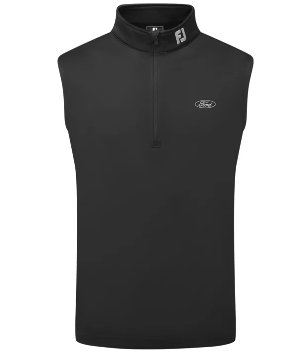 FootJoy Half-Zip Vest - Black